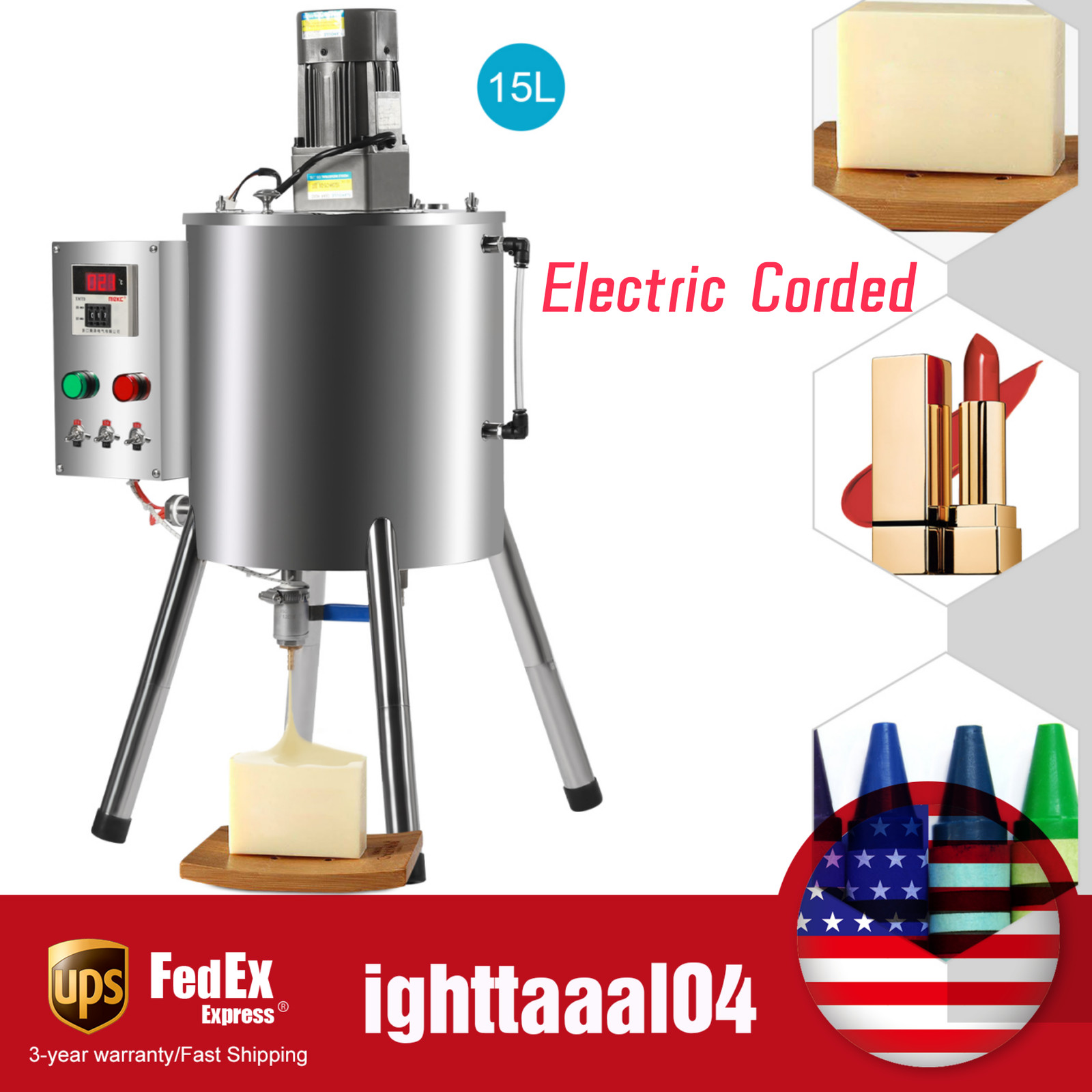 YK-15L Heating Mixing Filling Machine Stirring Tank Liquid Paste Lipstick Filler