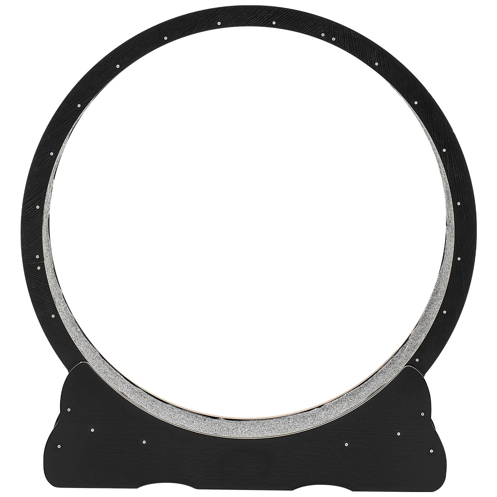 Uimoso 48in Wooden Cat Exercise Wheel with Carpeted Runway for Indoor Use