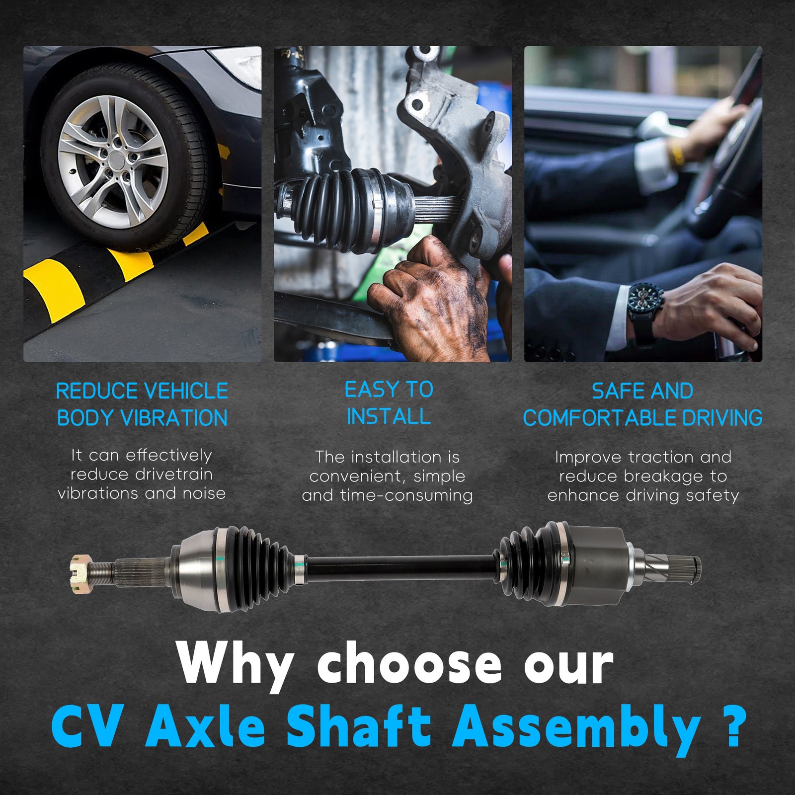 Pair Front CV Axle Shaft For Nissan Altima 2007 - 2012 2013 Gas 2.5L Auto CVT