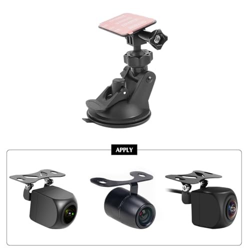 Car Rear Camera Holder, Vehicle Dash Cam Rear Windshield Window Mount, Auto