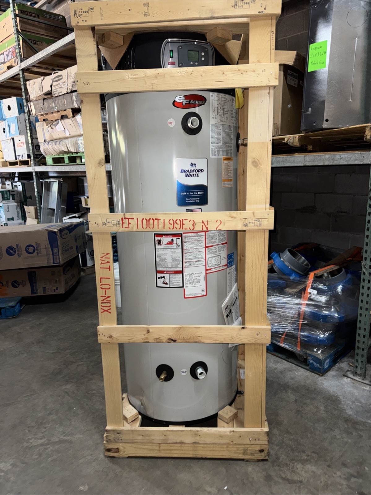 Bradford White 100 Gallon Gas Water Heater 199,999 BTU