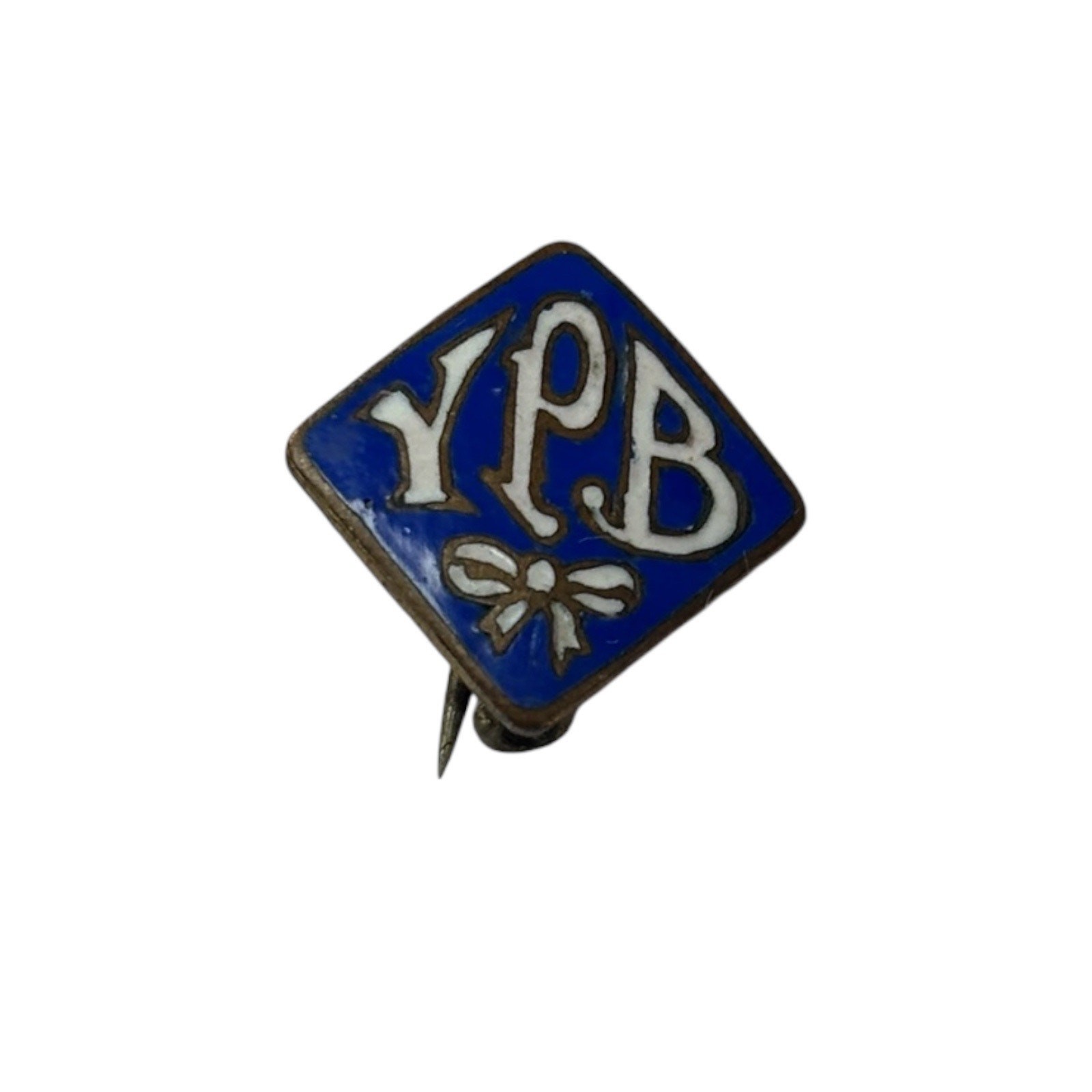 Antique YPB Enamel Pin Wright & Street Chicago Fraternal Youth Badge Vintage
