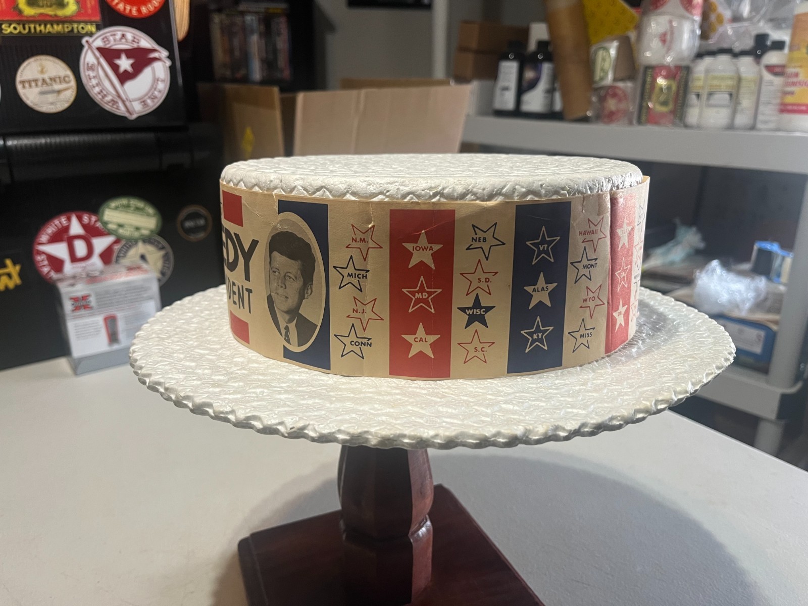 JFK, KENNEDY, 1960 DEMOCRATIC CONVENTION, DELEGATE/SUPPORTERS HAT