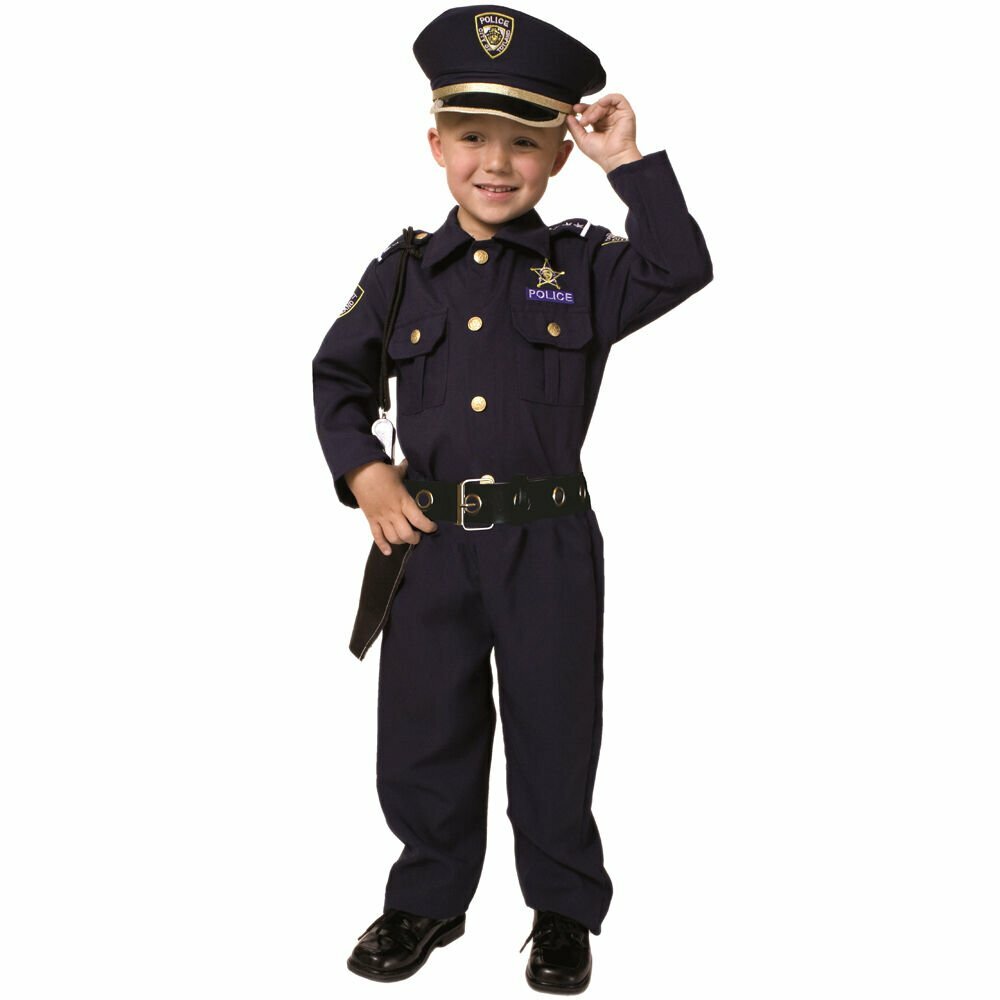 Dress Up America Police Costume For Boys - Cop Uniform Costume for Kids