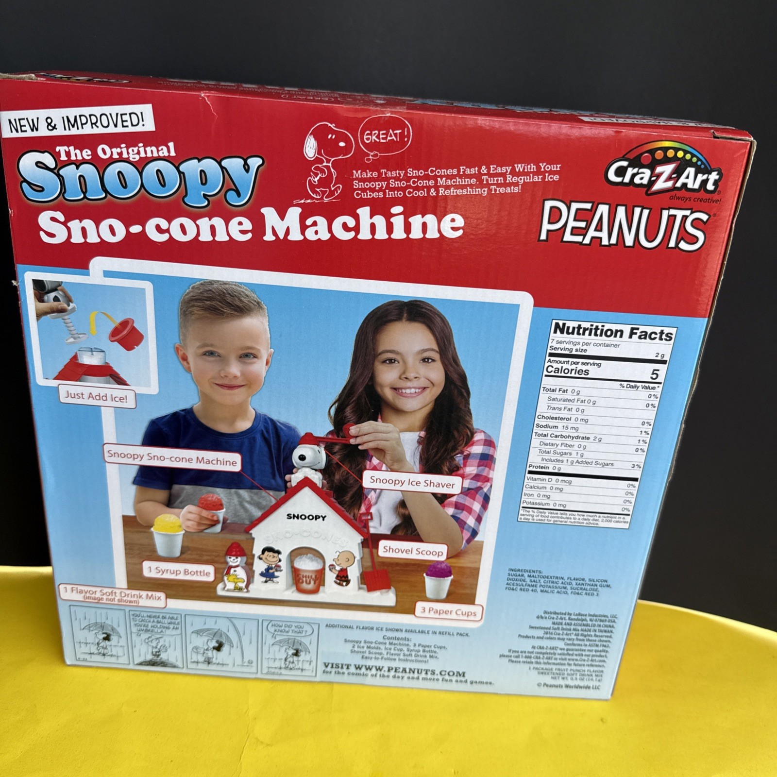 Snoopy Sno-Cone Machine, Snow Cone Shaved Ice Maker Ice Shaver, Snoopy House