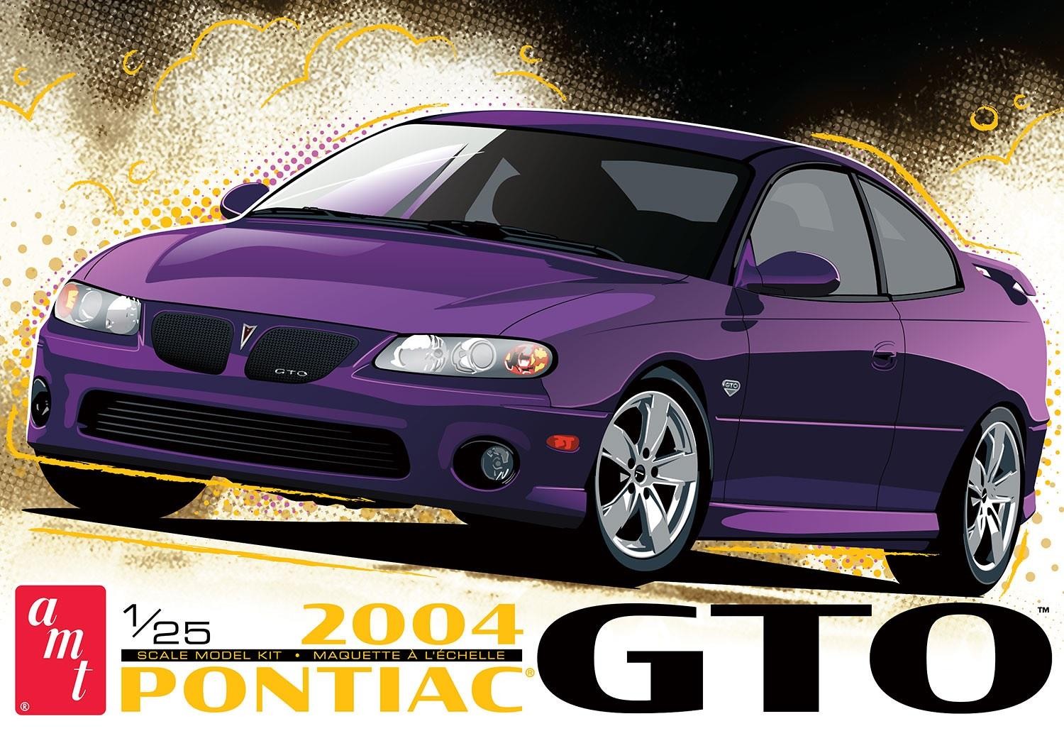 New AMT 1:25 Scale 2004 Pontiac GTO Model Kit AMT1548M