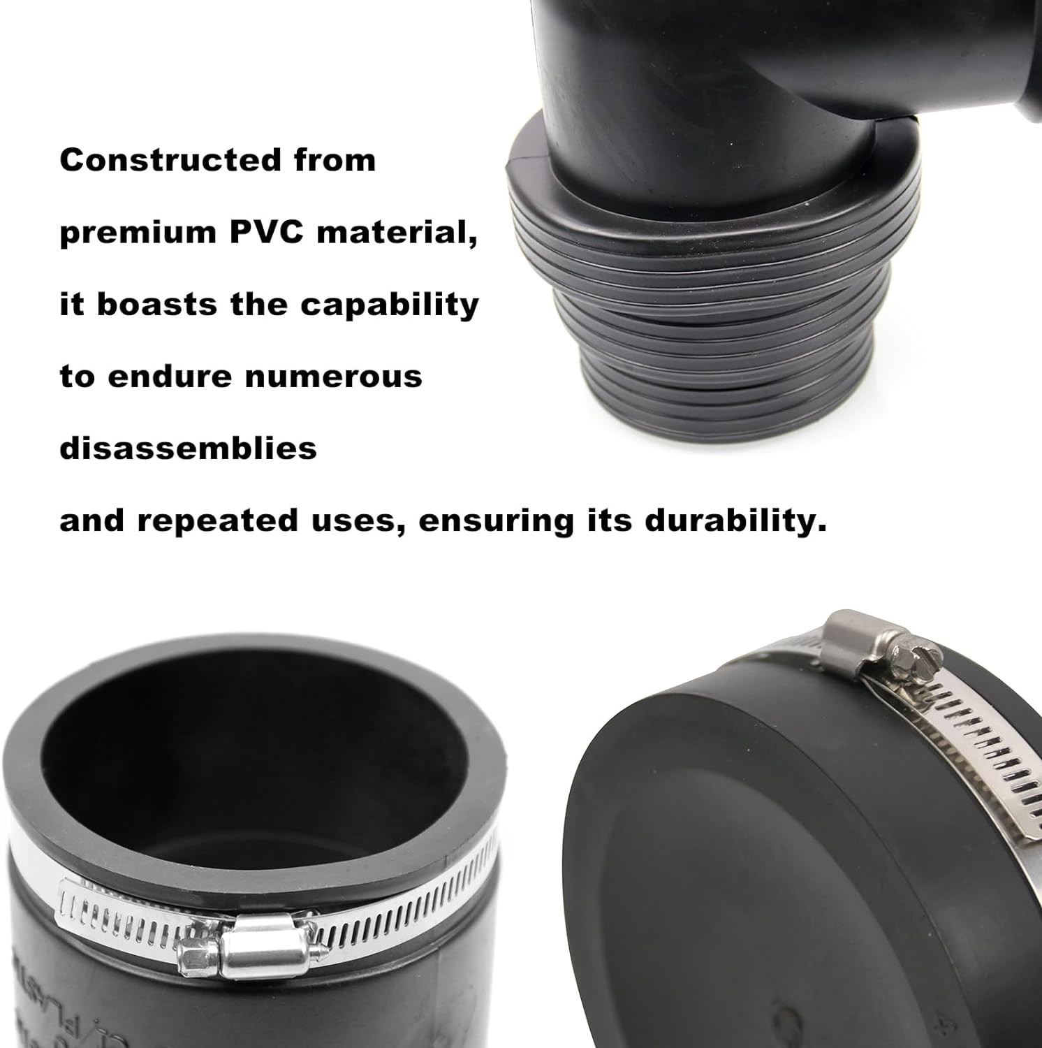 RV and Camper Sewer Waste Plumbing Connection System Kit Compatible with 3" PVC