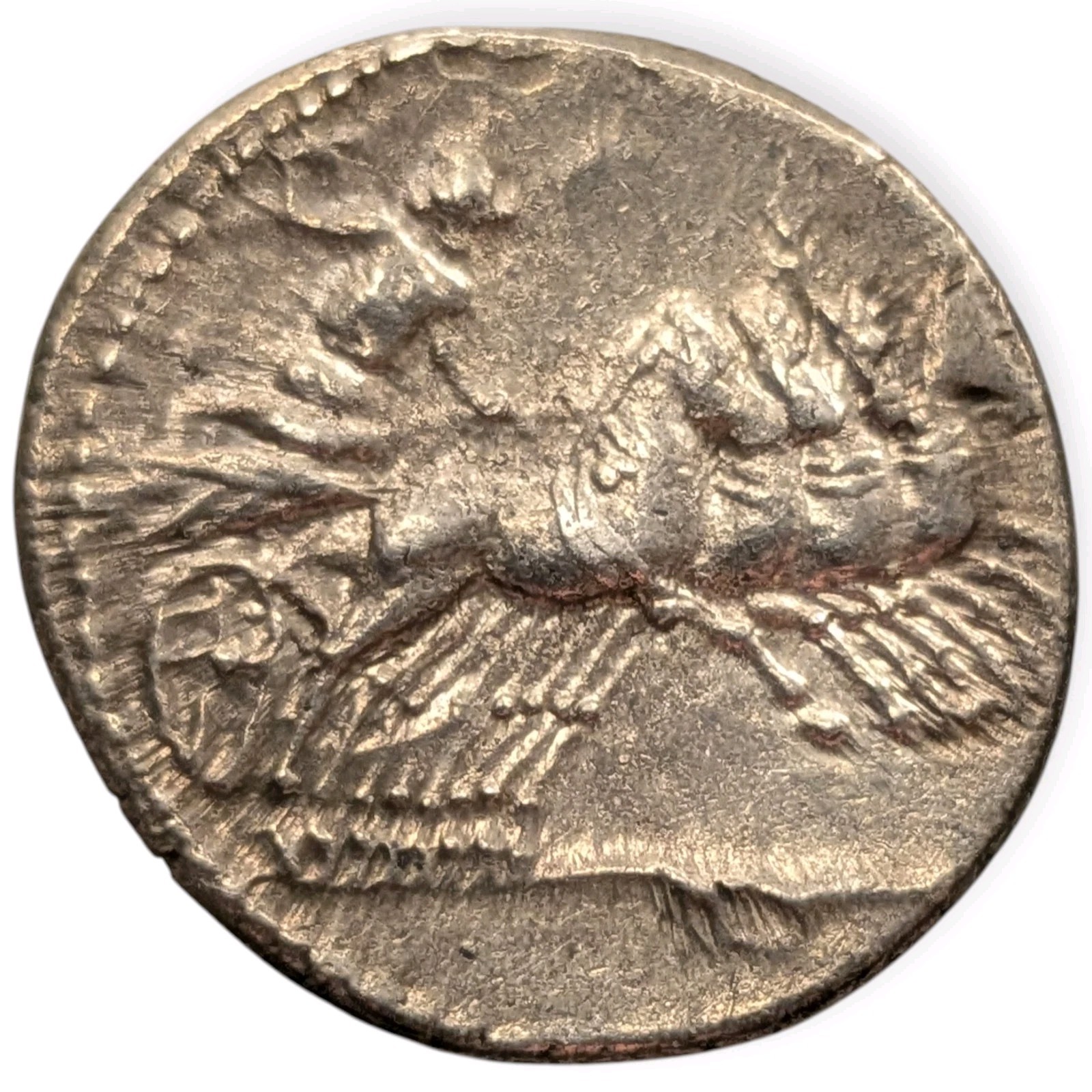 86BC Anonymous Denarius Jupiter in Quadriga Roman Republican Ancient Silver 5B