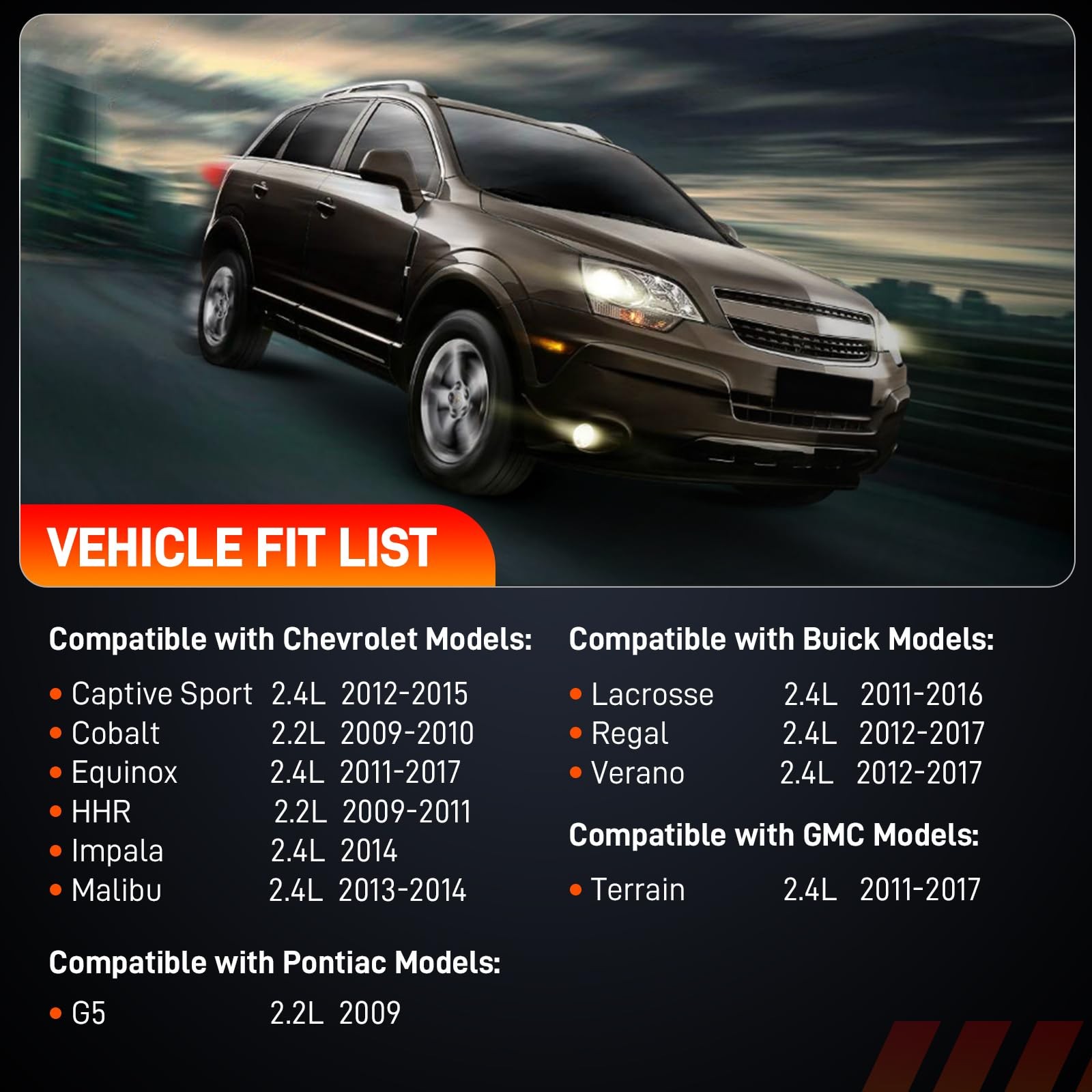 Timing Chain Kit with Water Pump For Chevy GMC Pontiac Buick Equinox 2.2L 2.4L