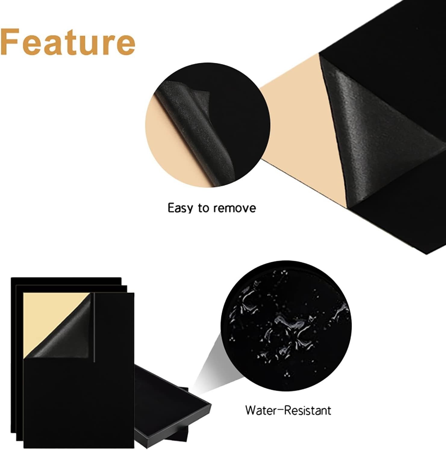 3PCS Self Adhesive Felt Sheet, Felt Sheets with Adhesive Backing, Peel and Stick