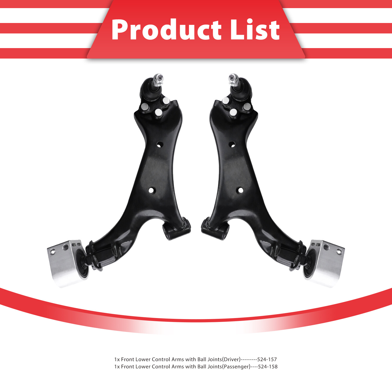 2Pcs Front Lower Control Arm Ball Joint For Chevy Equinox 2010-2017 GMC Terrain