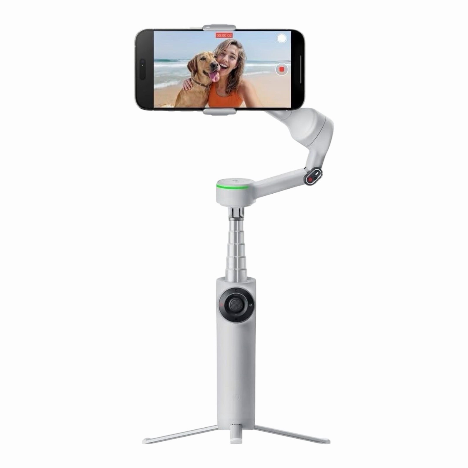 Flow 2 Pro 3-Axis AI-Powered Smartphone Gimbal Creator Bundle - Stone Gray