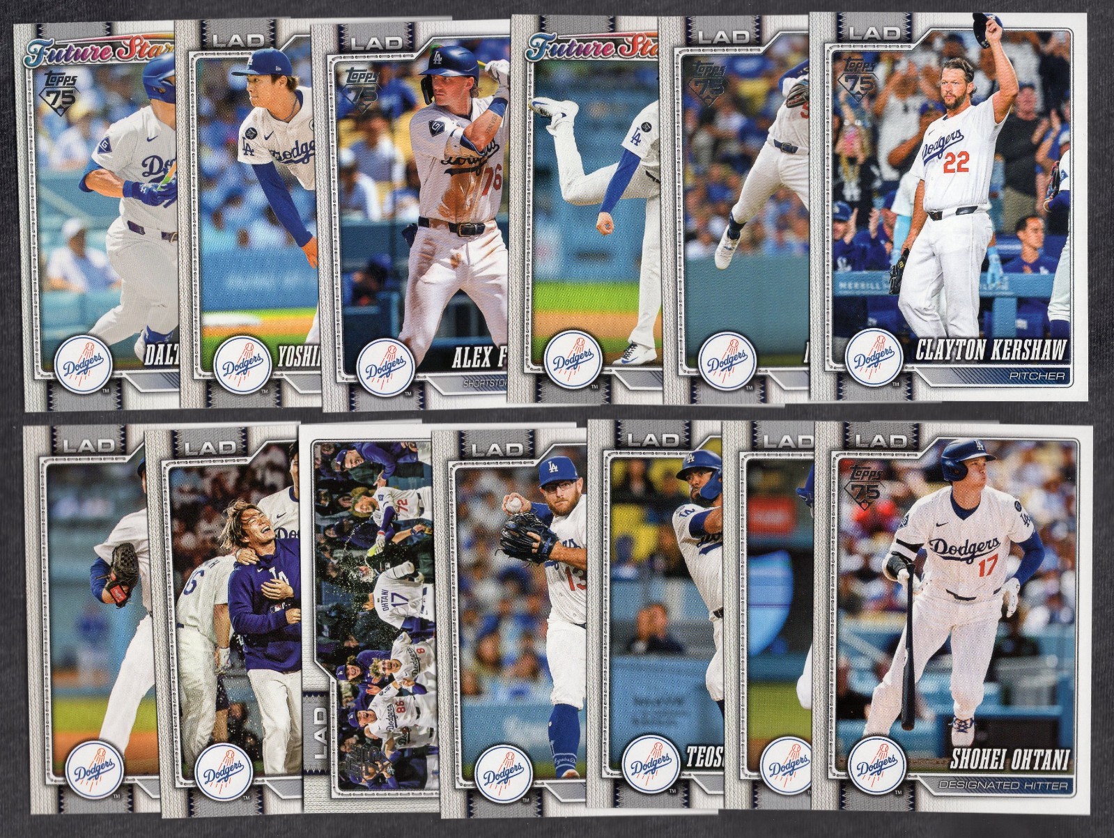 2026 Topps Series 1 Los Angeles Dodgers Complete Team Set 13 Cards