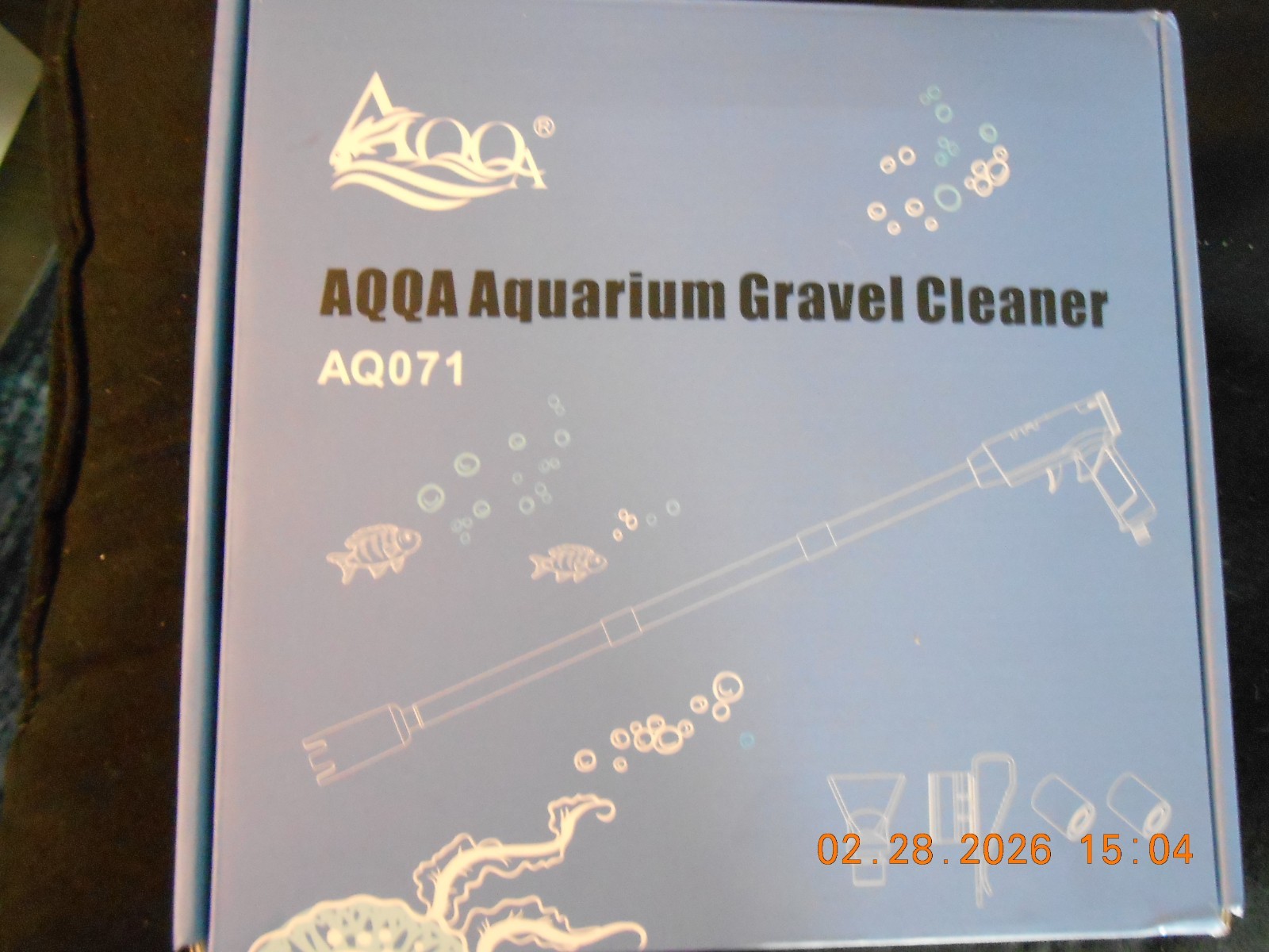 AQQA Aquarium Gravel Cleaner, 4-in-1 Upgrade Suction Power Manual Fish Tank G...