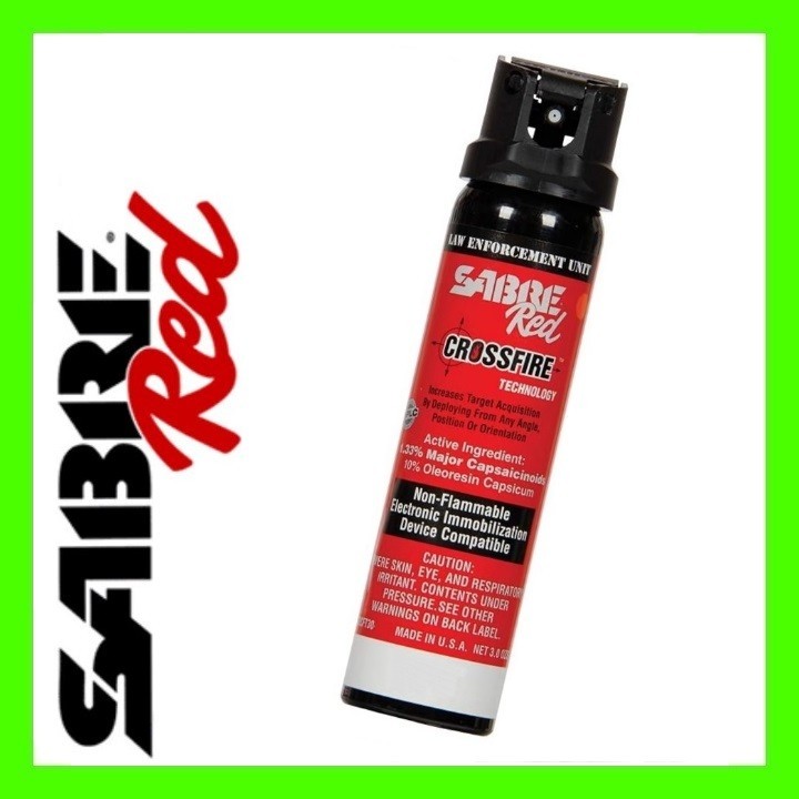 Sabre Red 52CFT30 Crossfire Stream MK-4 Pepper Spray, 1.33% MC, 3.0 oz.
