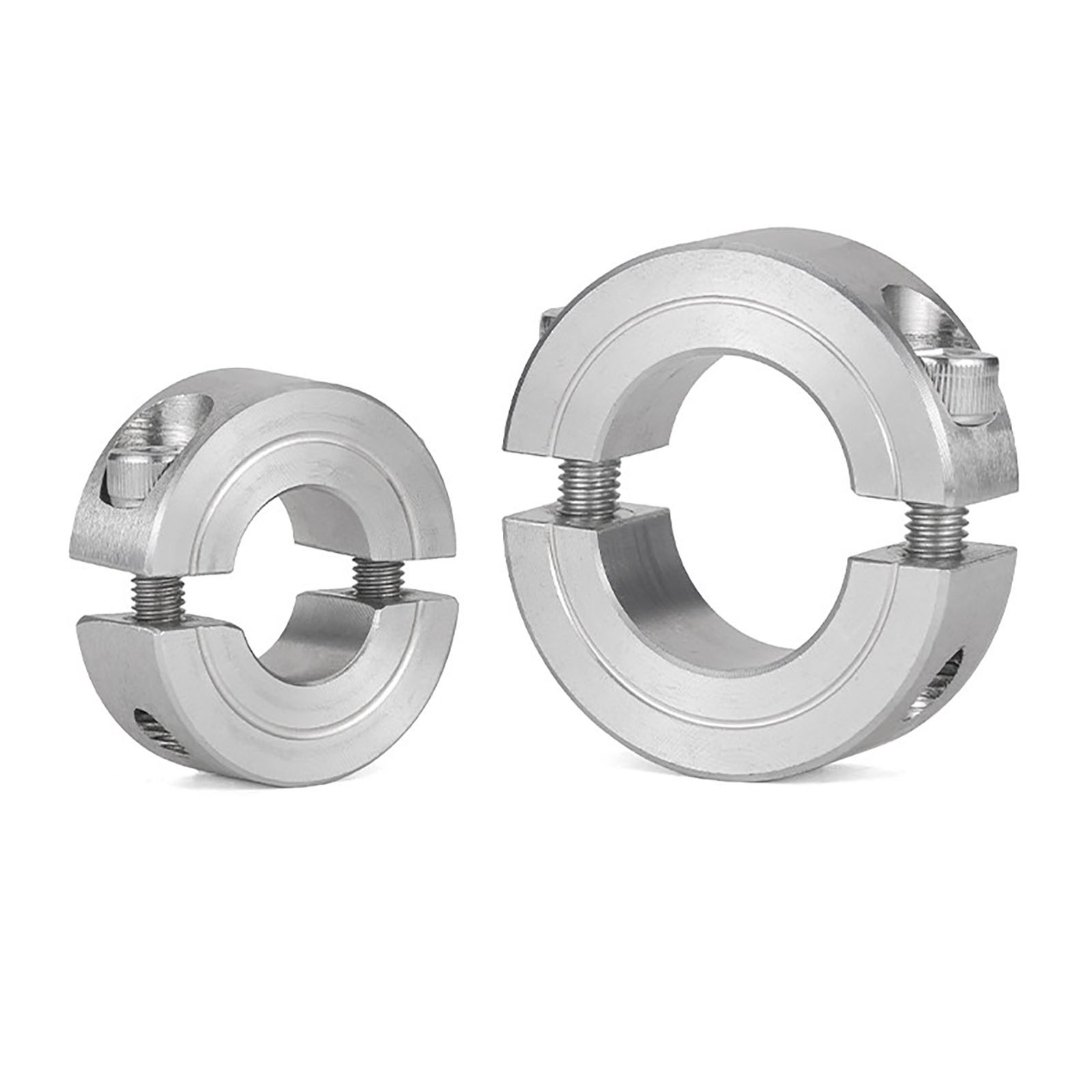 304 Stainless Steel Double Split Shaft Collar 2-Piece Clamping Metric Axle