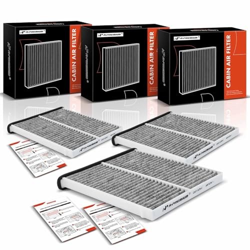 3-PC Cabin Air Filter with Activated Carbon Compatible with Mazda Vehicles -