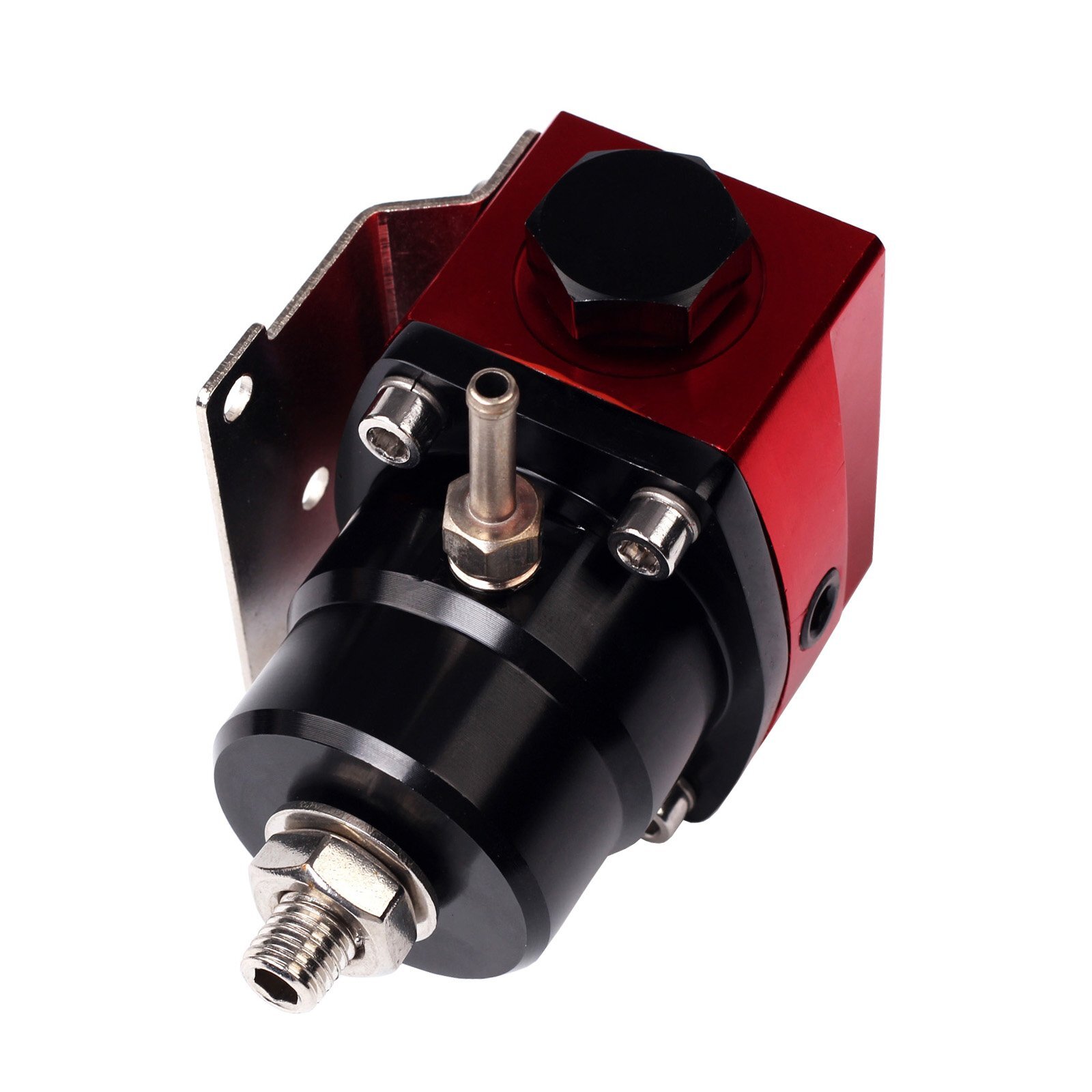 Universal Adjustable Fuel Pressure Regulator Kit 100psi Gauge AN6 Fitting