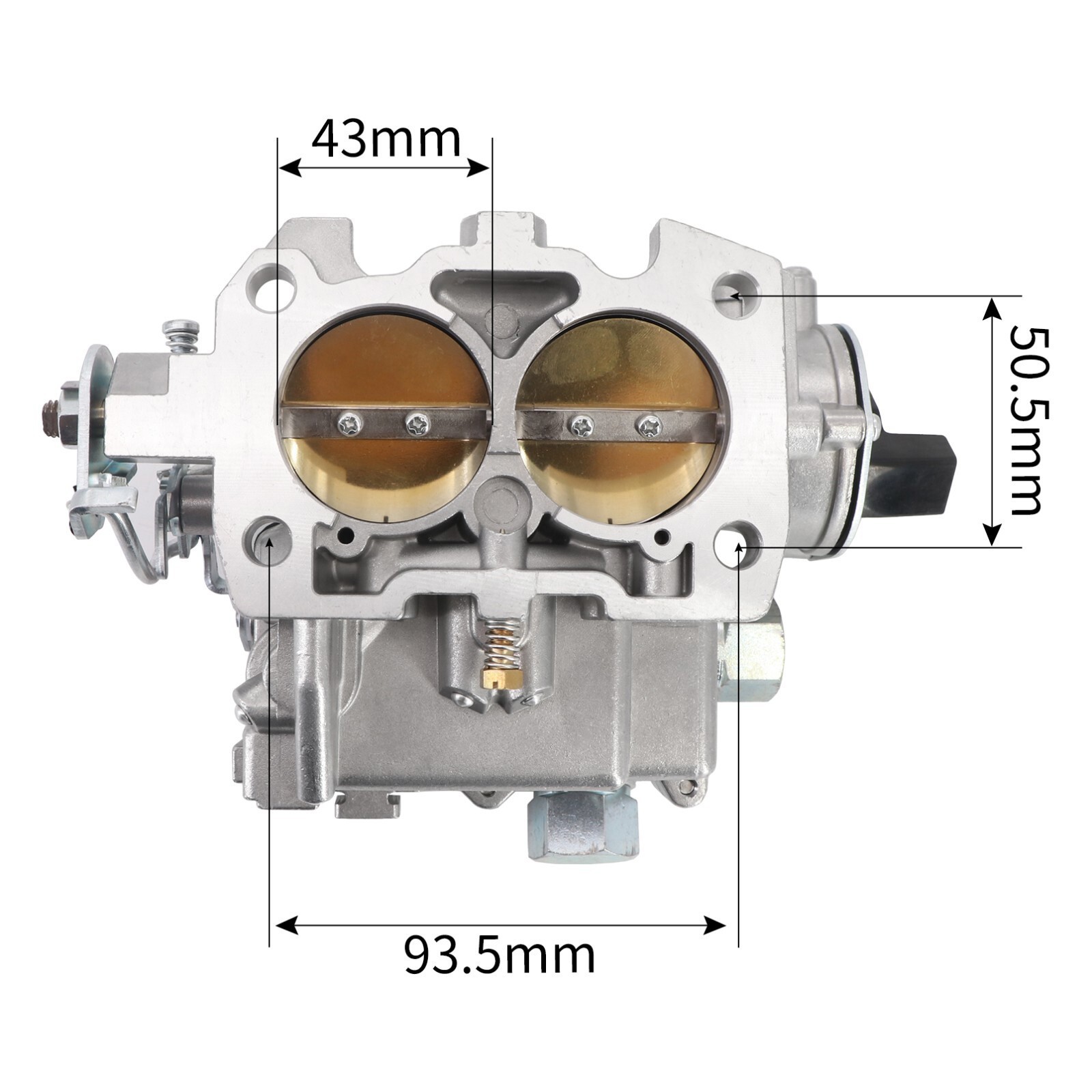 Marine Carburetor For 4cyl 2.5L 3.0L 2BBL Rochester Mercarb 3310-864940A01