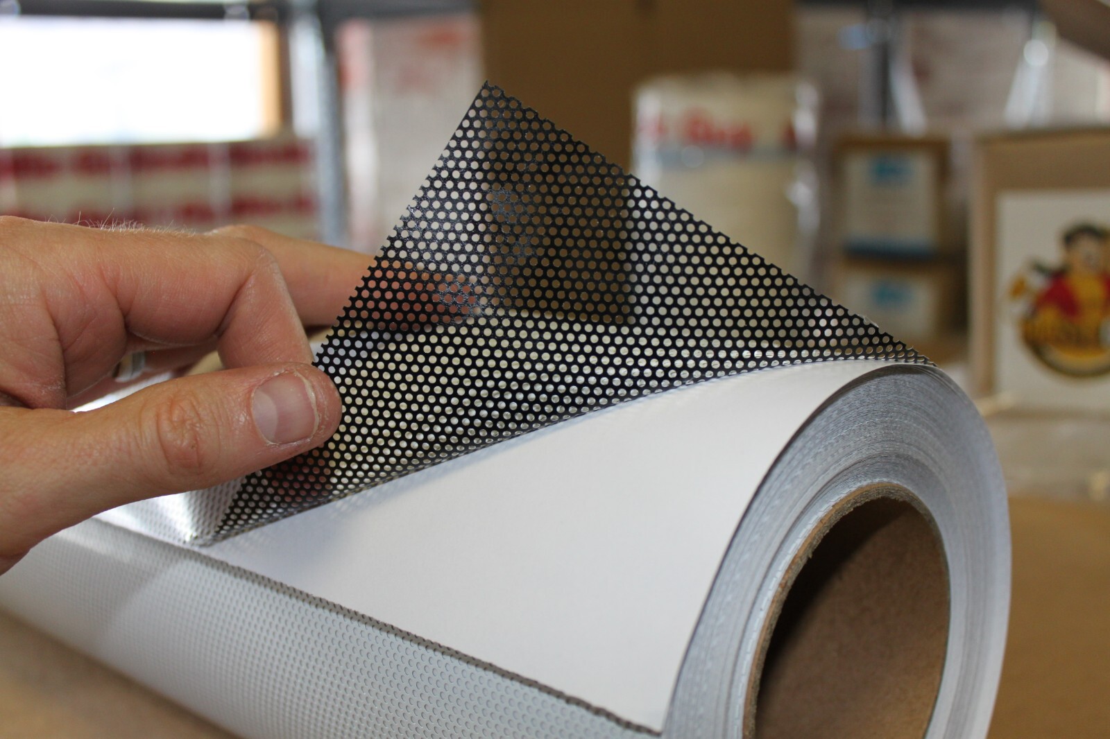 Window Perf Vinyl One-Way Vision Roll Solvent & Latex (Choose Size & Type)