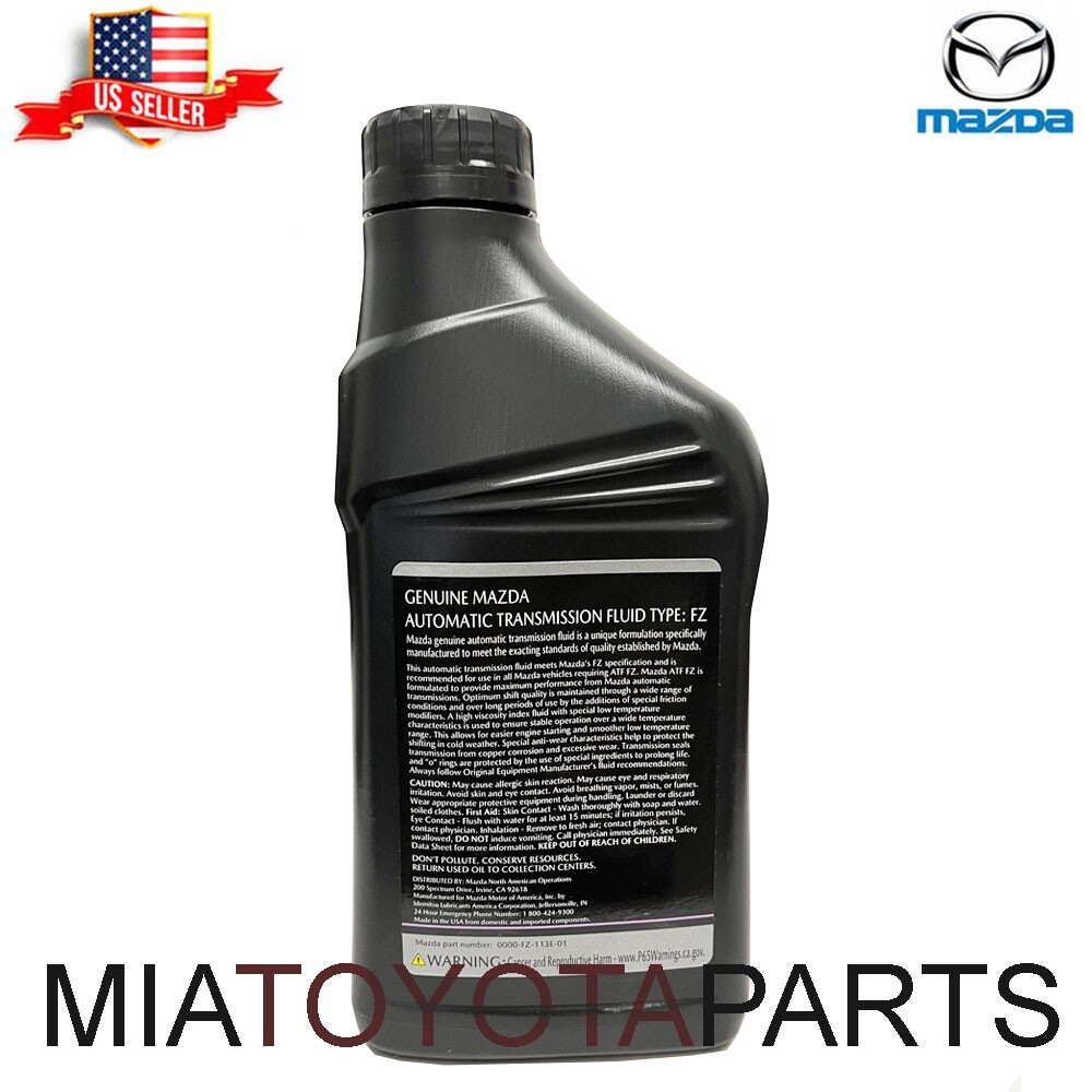 6 Quarts Genuine Mazda ATF Type FZ 0000-FZ-113E-01 Automatic Transmission Fluid