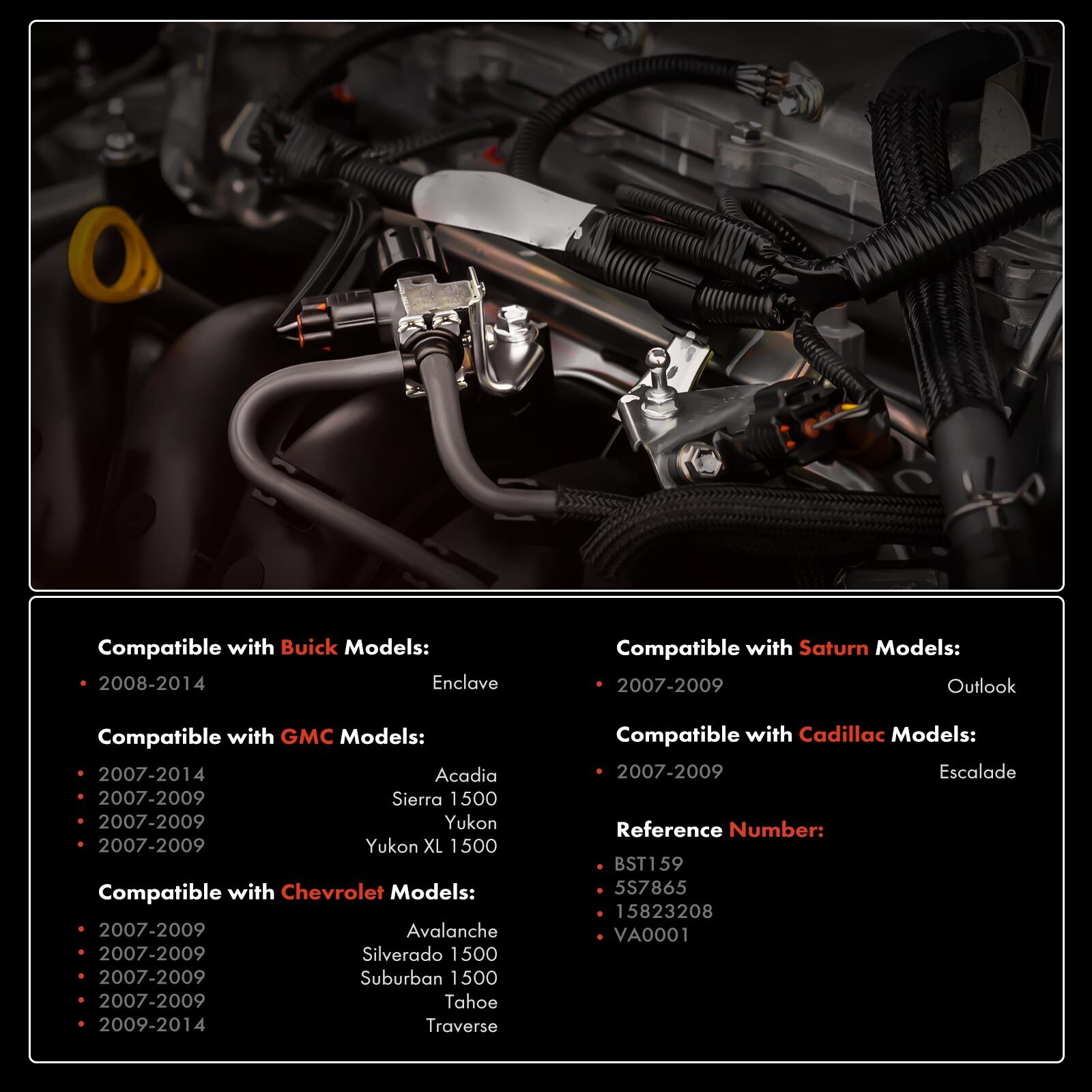 Power Brake Booster Sensor for Chevy Silverado 1500 Tahoe GMC Sierra 1500 Buick