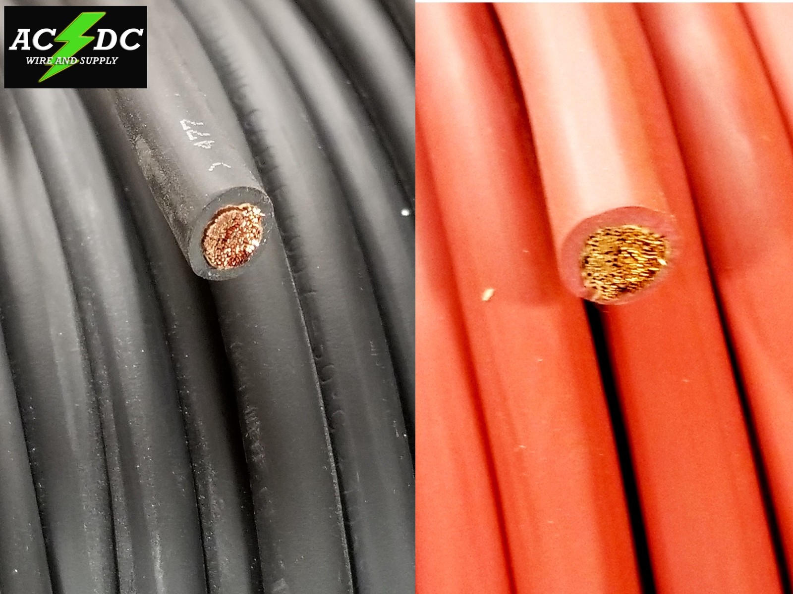 1 Gauge AWG Copper Welding Lead & Car Battery Cable Wire