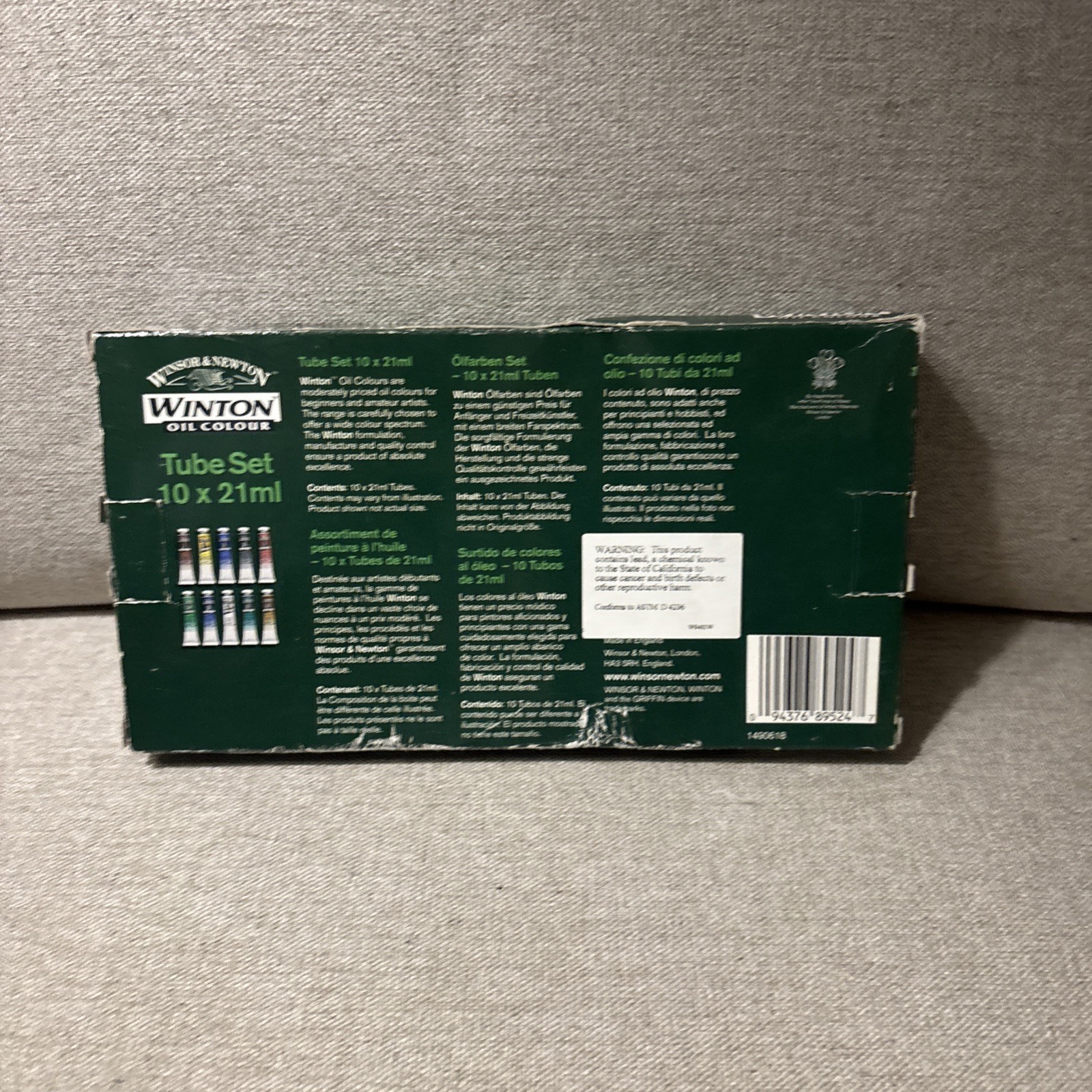 Winsor & Newton Winton Oil Colour Paint Set, Ten 21ml Tubes