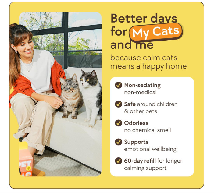 TheraPet MD - Cat Calming Diffuser Pheromone Refill Kit - Multi Anxiety...