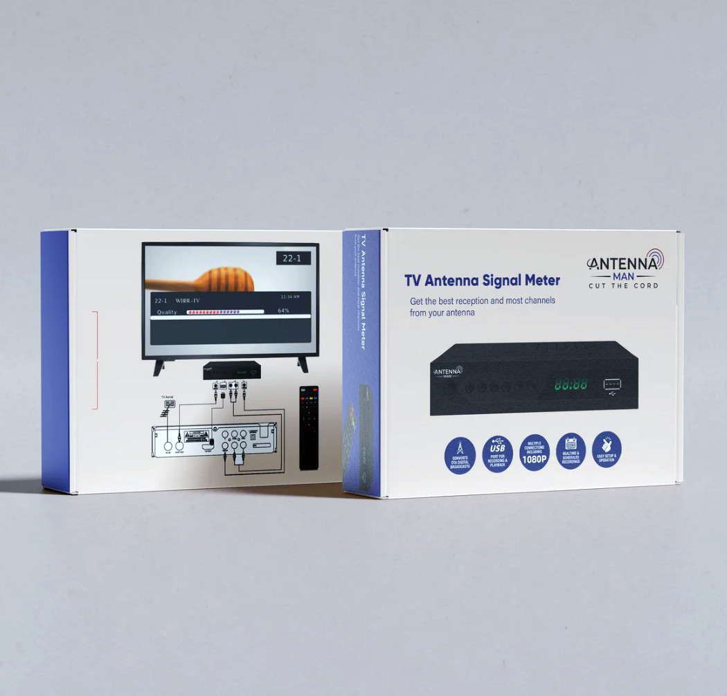 HD TV Antenna Signal Meter - Improve Antenna TV Reception, Get More Channels