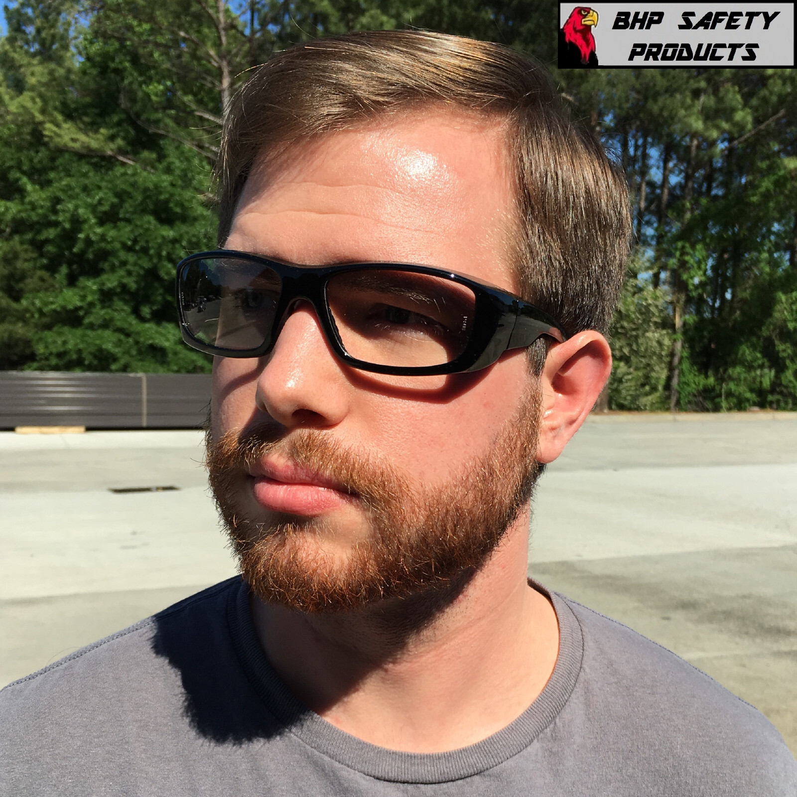 PYRAMEX EMERGE FULL MAGNIFYING READER SAFETY GLASSES GRAY OR BLACK FRAMES Z87+