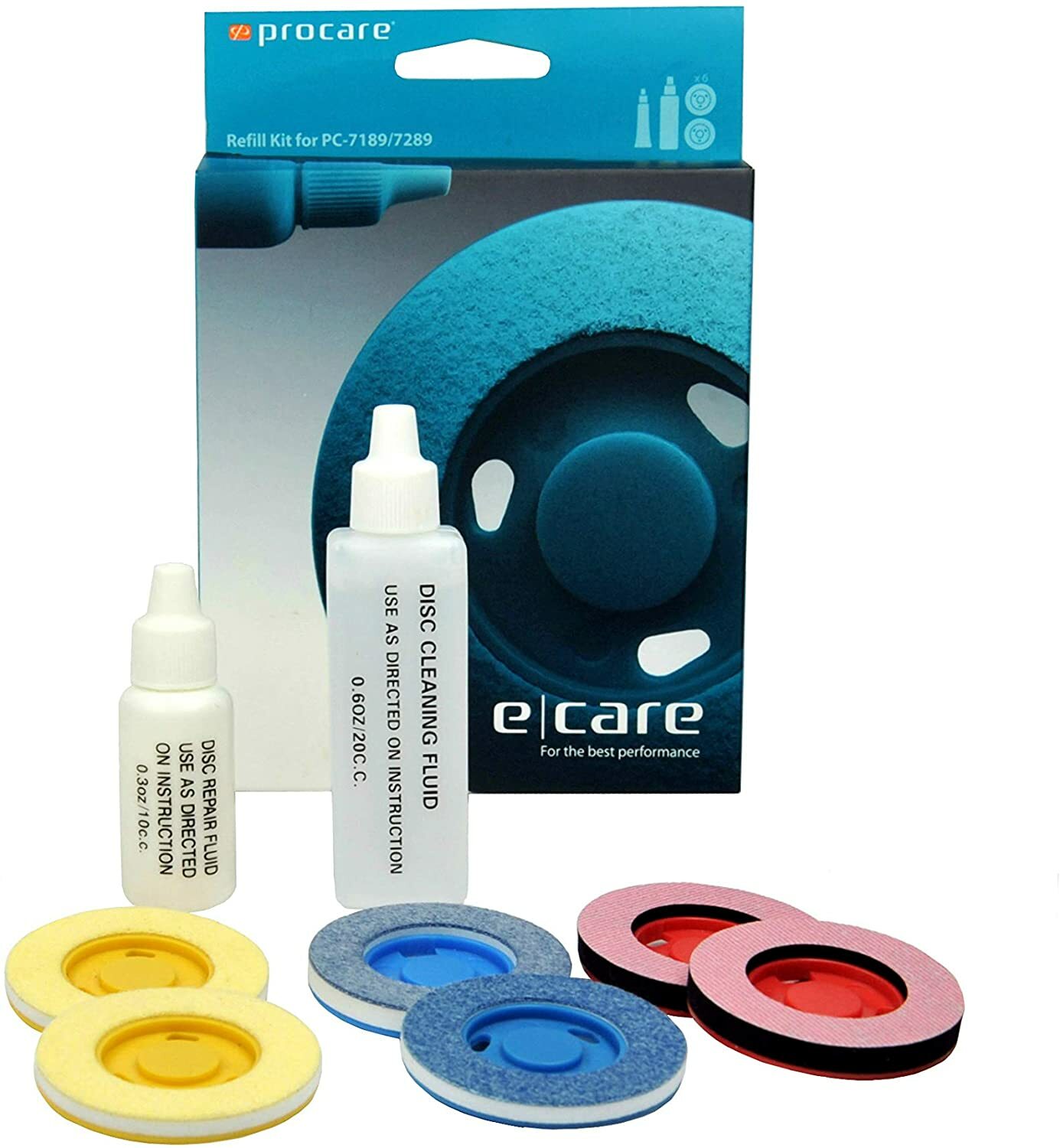 Procare DVD/CD Disc Cleaner and Reconditioner -  ***REFILL KIT ONLY ***