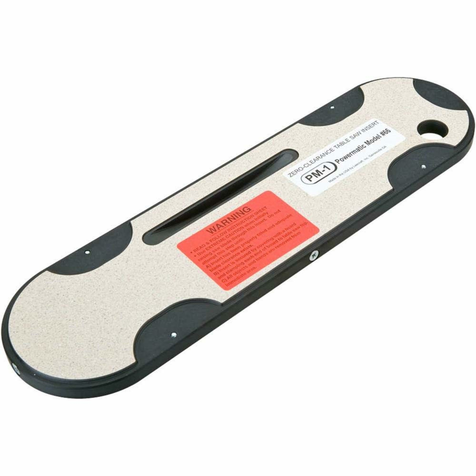 Leecraft PM-1 Zero Clearance Table Saw Insert (For Powermatic Model 66)