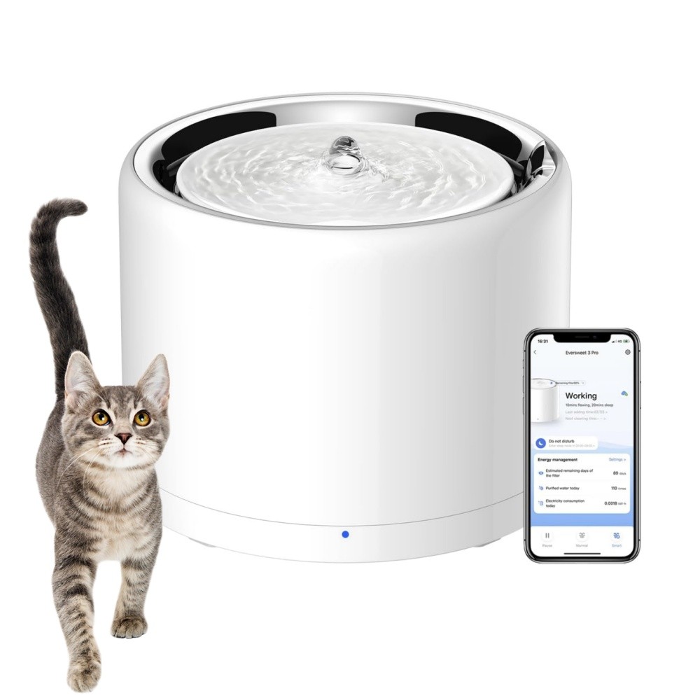 PETKIT Eversweet 3 Pro Cat Water Fountain,Automatic Pet Fountains, Refurbished
