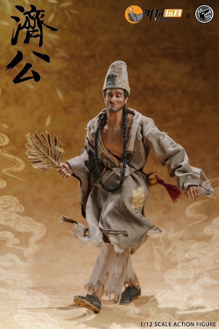 NT-JG: Nottaa Nota Studio Mad Monk (Ji Gong) 1/12 Scale Action Figure