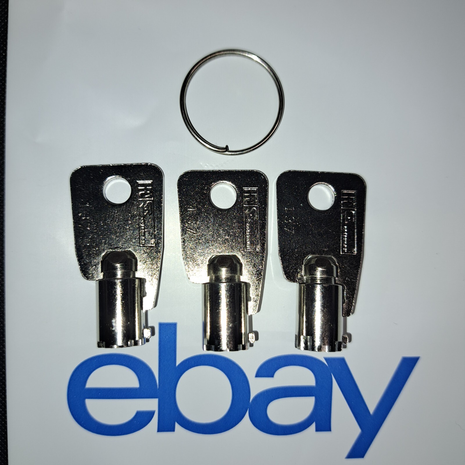 3155 3-New SENTRY SAFE keys tubular round key cut to code 3155