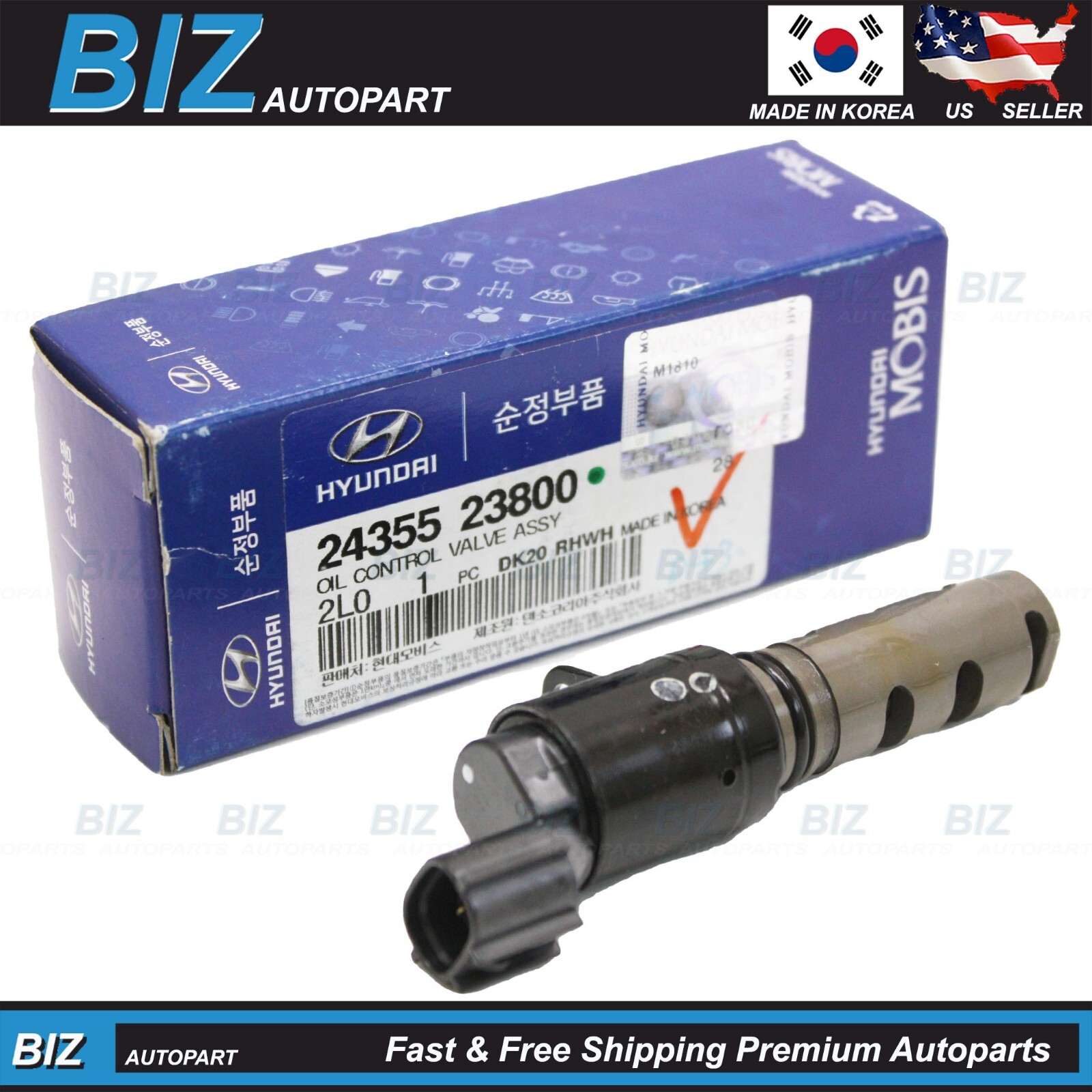 Genuine VVT Solenoid for 2002-2013 Hyundai Kia 2.0L Various Models 24355-23800