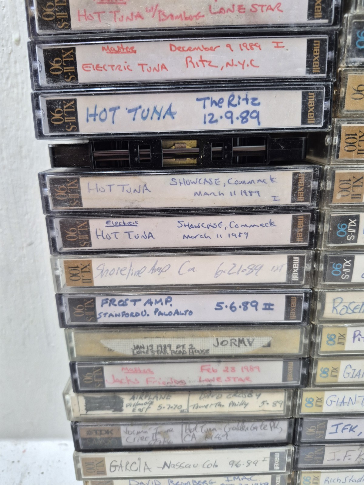 Lot Vintage The Grateful Dead & Others Cassette Tapes 1989 80s Concert Live