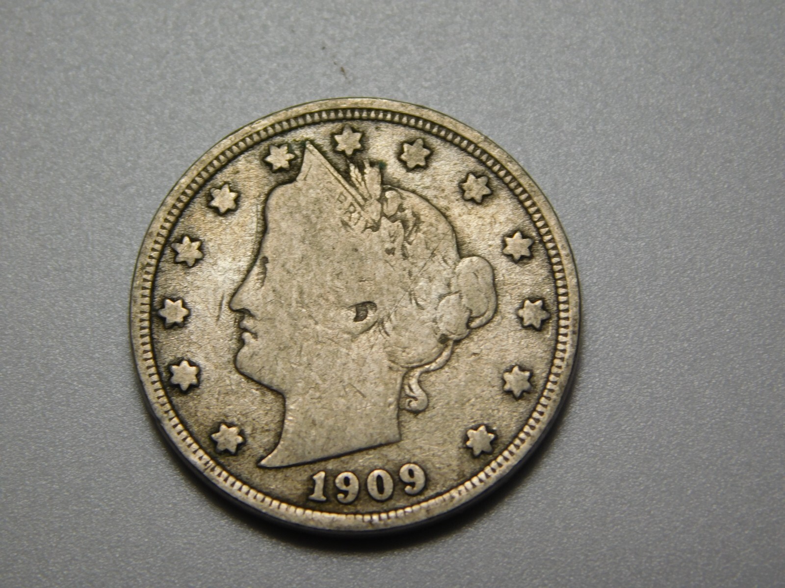 US COIN 1909 LIBERTY HEAD V NICKEL