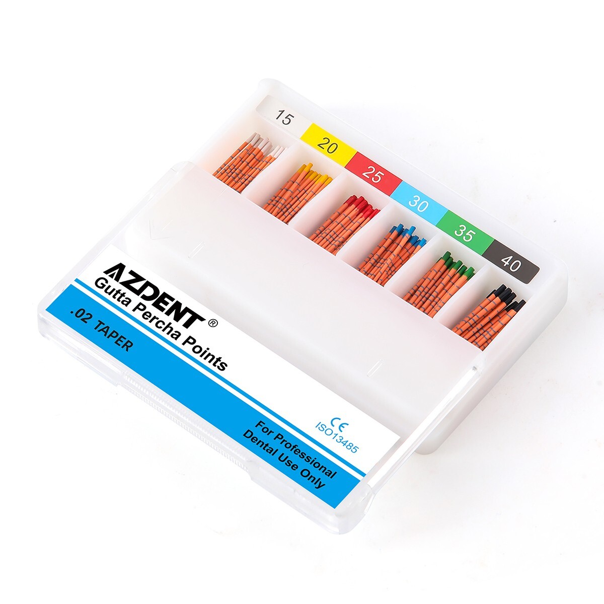 Dental Endodontics Gutta Percha Points With Scale Taper 02 04 06 F1F2F3 Root