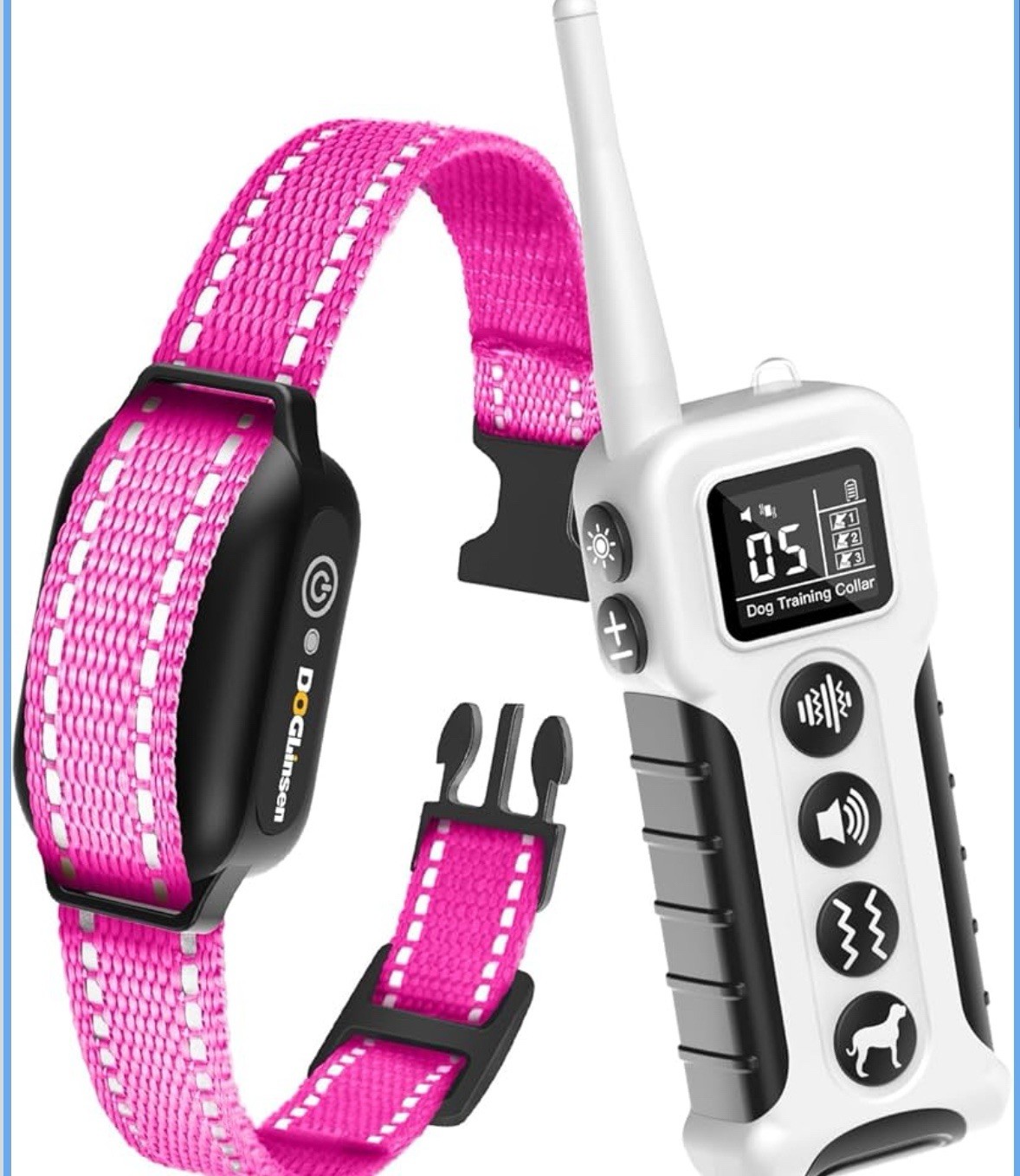 No Shock Dog Training Collar with Remote 3300ft Range, Vibrating Dog Collar, ...