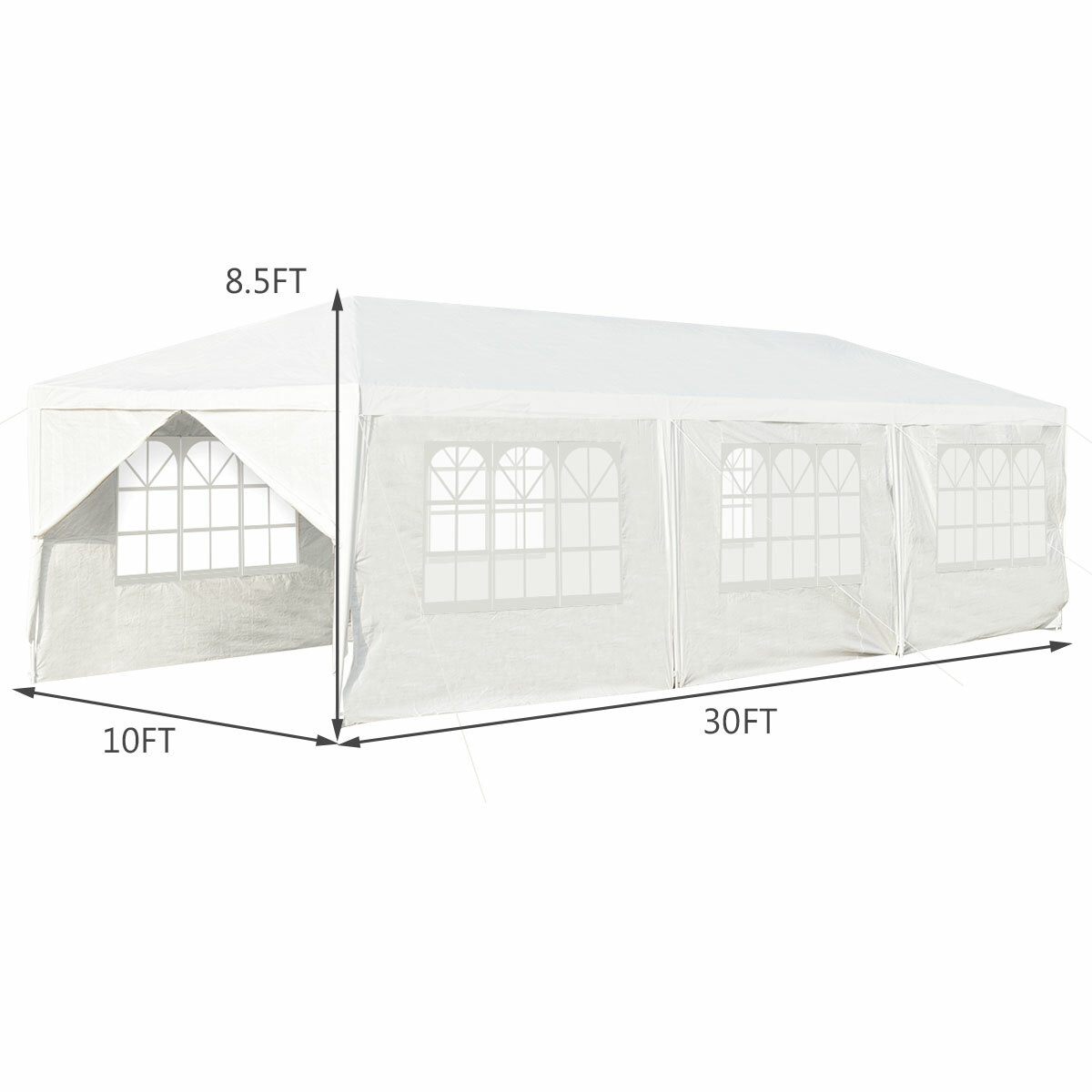 10'x30' Outdoor Tent for Party Wedding Heavy duty Gazebo Pavilion 8 Sidewall
