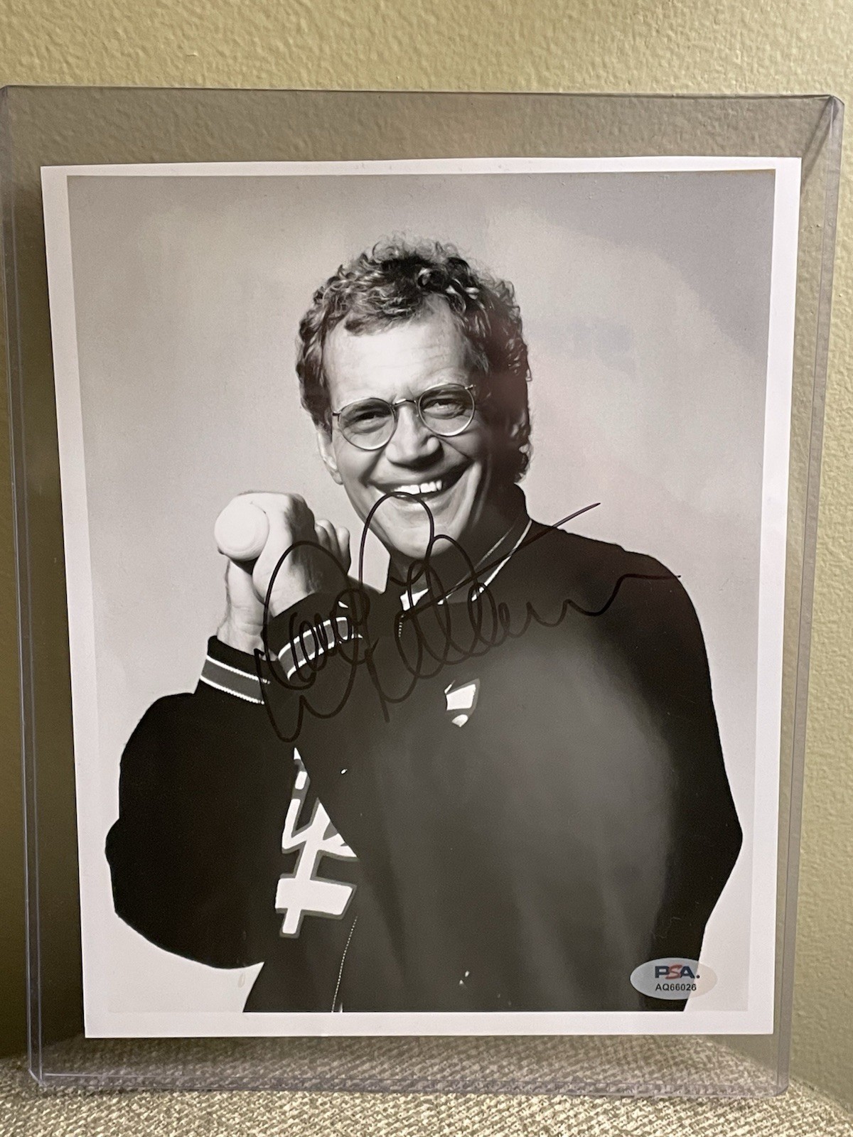 David Letterman Signed 8x10 Photo PSA/DNA Authenticated Late Night Show Host TV