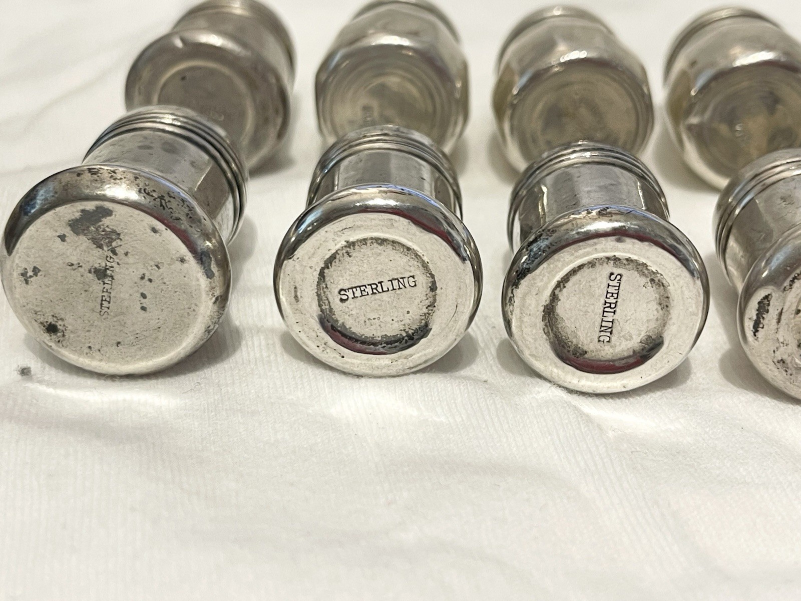 LOT of 20 Sterling Silver Salt & Pepper Mini Shakers 80 Grams ☚☚☚☚👀