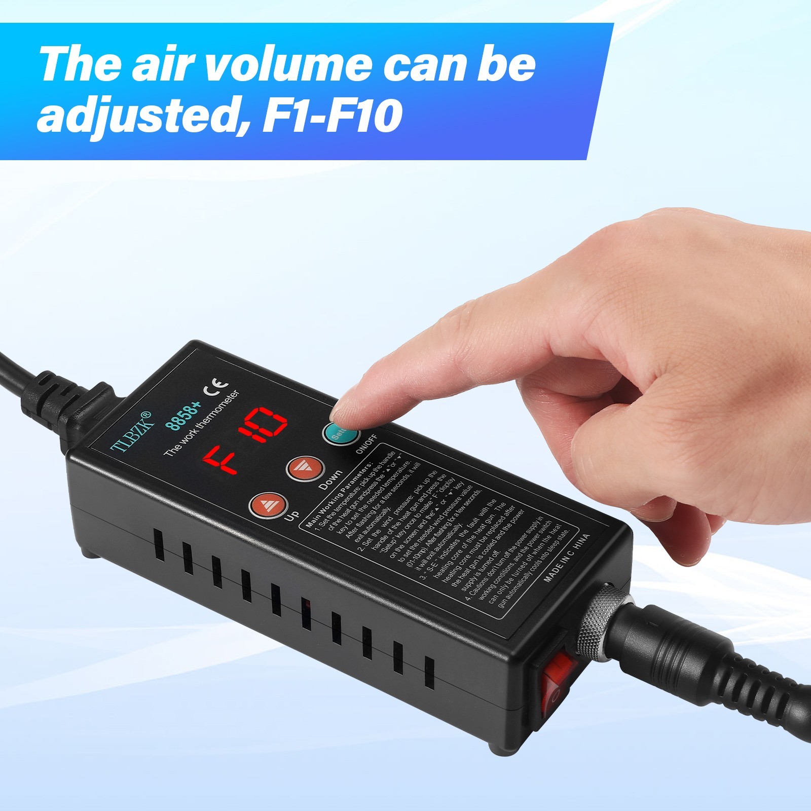 Hot Air Soldering Station SMD Welder Rework Digital Display Heat Gun