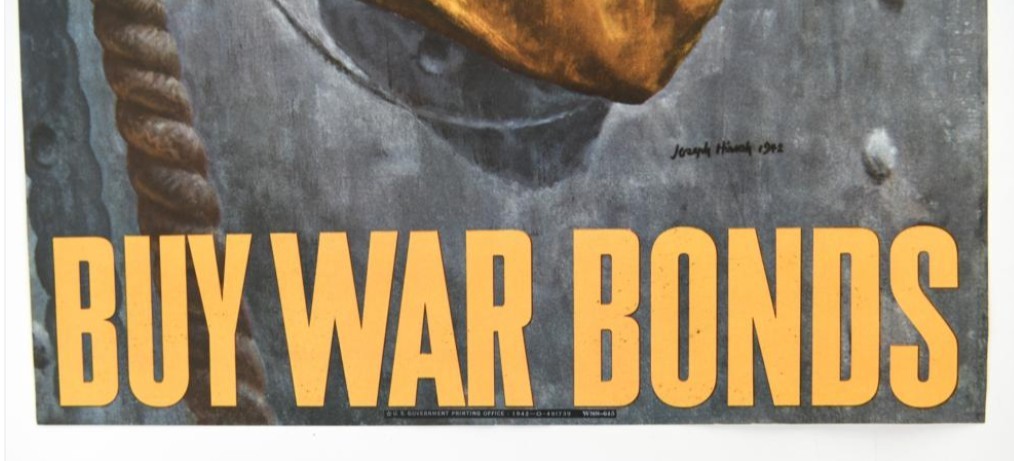 WWII BUY WAR BONDS POSTER