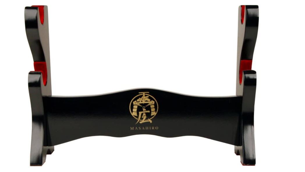 Decorative Two Tier Sword Display Wall Mount Katana Hanger Stand Samurai Classic