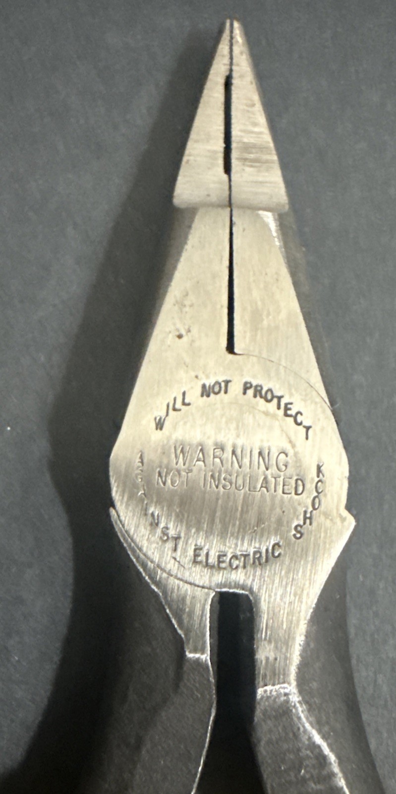 1994 VINTAGE KLEIN TOOLS SHORT NOSE PLIERS NEEDLE TELEPHONE WORK D2291 NOS USA