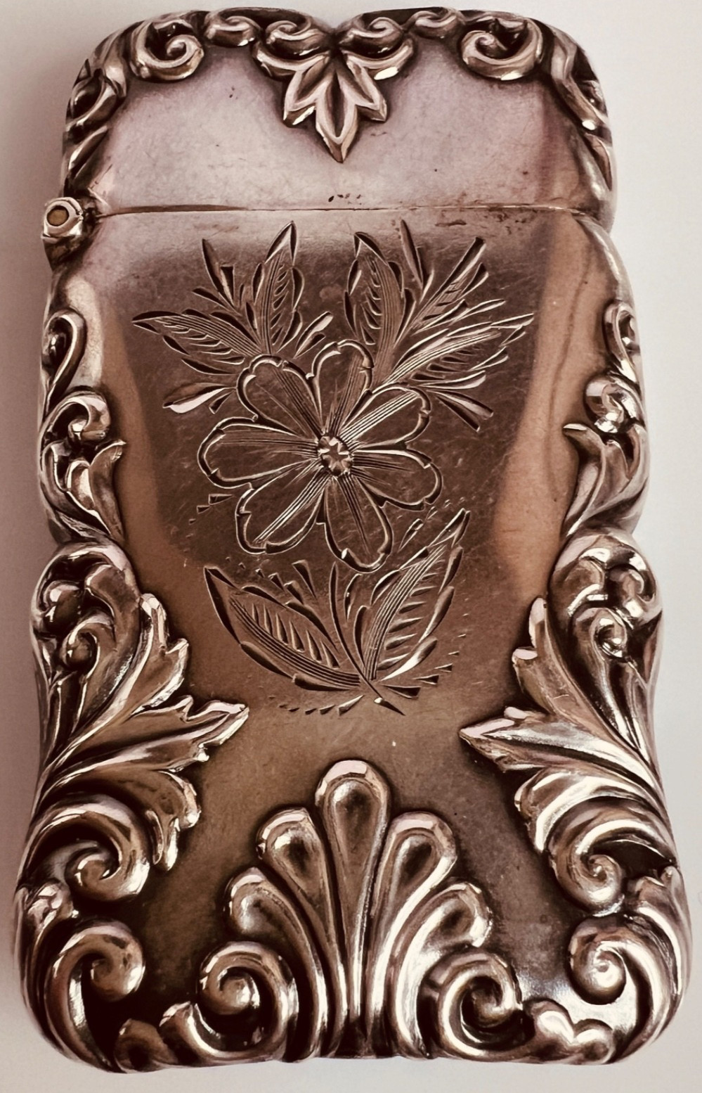 STERLING  VISTA CASE MATCH SAFE ART NOUVEAU GORGEOUS EXCELLENT NICE