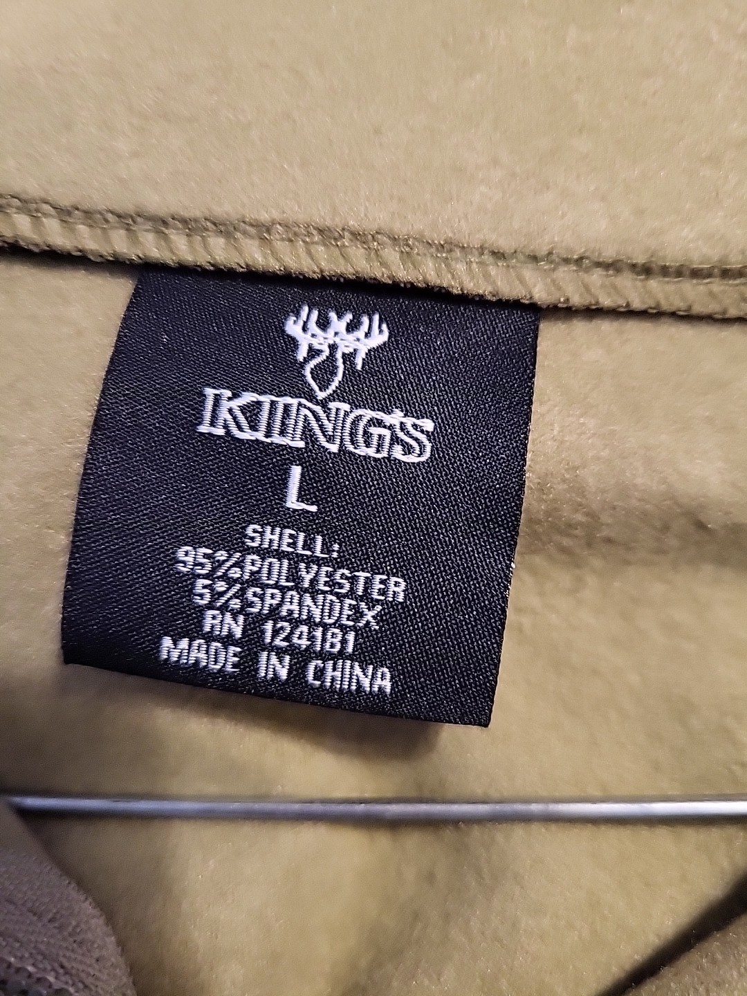 KING'S XKG Covert HoodieNew Large Full Zip Jacket